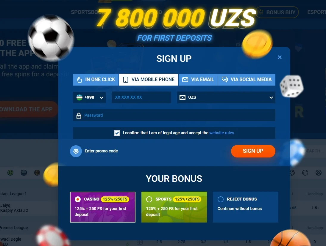 Регистрация Mostbet по номеру телефона