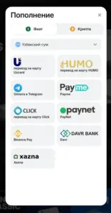 Девять фиатных способов пополнения счёта 1win в Узбекистане